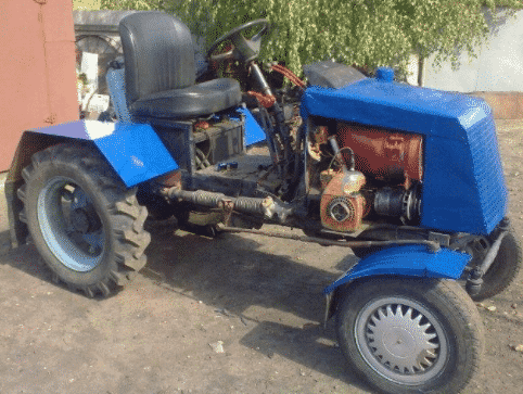 Самодельные полноприводные трактора с двигателями УАЗ